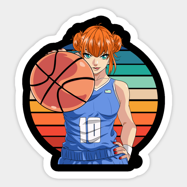 Female Basketball Player Hoops Girl Athlete Sticker by Noseking